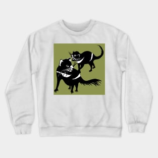 Pair of Tasmanian Devils Endangered Crewneck Sweatshirt